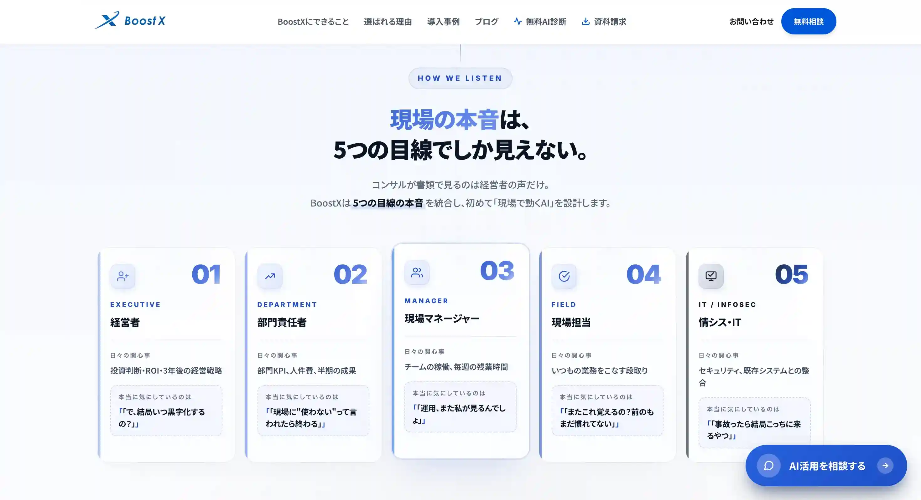 生成AI伴走顧問（BoostX）