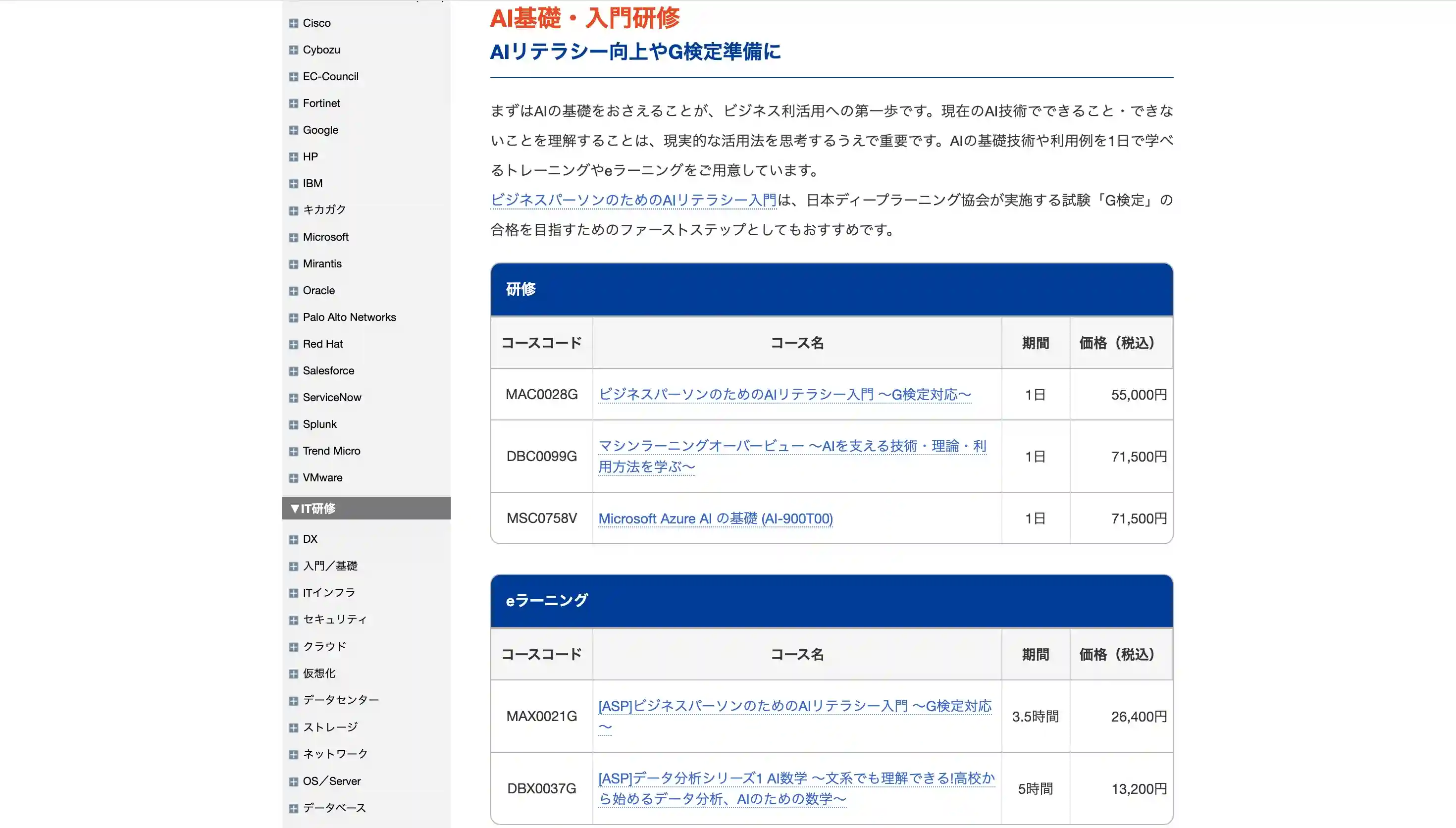 トレノケート AI・DX研修